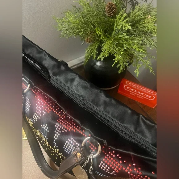 Coach Poppy Holiday Rhinestone Tote - Picture 4 of 11